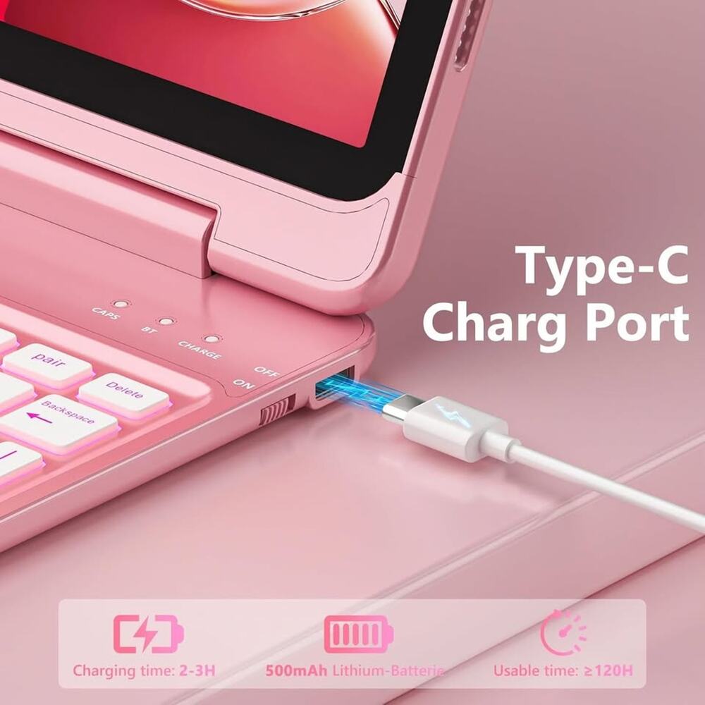 FUWANG Touch For IPad Air 11 Inch Air 5th 4th Generation Case With Keyboard - On - Picture 4 of 10